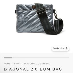 THINK ROYLN Silver Diagonal Belt Bag